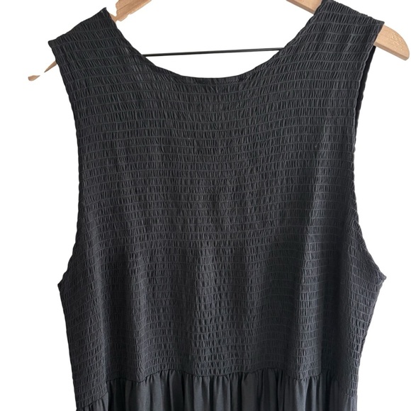 Smocked Floral Embroidered Maxi Sundress 2X Sleeveless Cottagecore Boho Peasant - Picture 12 of 16